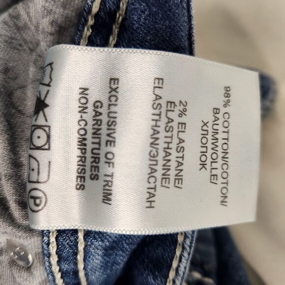 Silver Boot Cut Distressed Jeans, Ladies, Blue, W32 - Picture 6 of 9